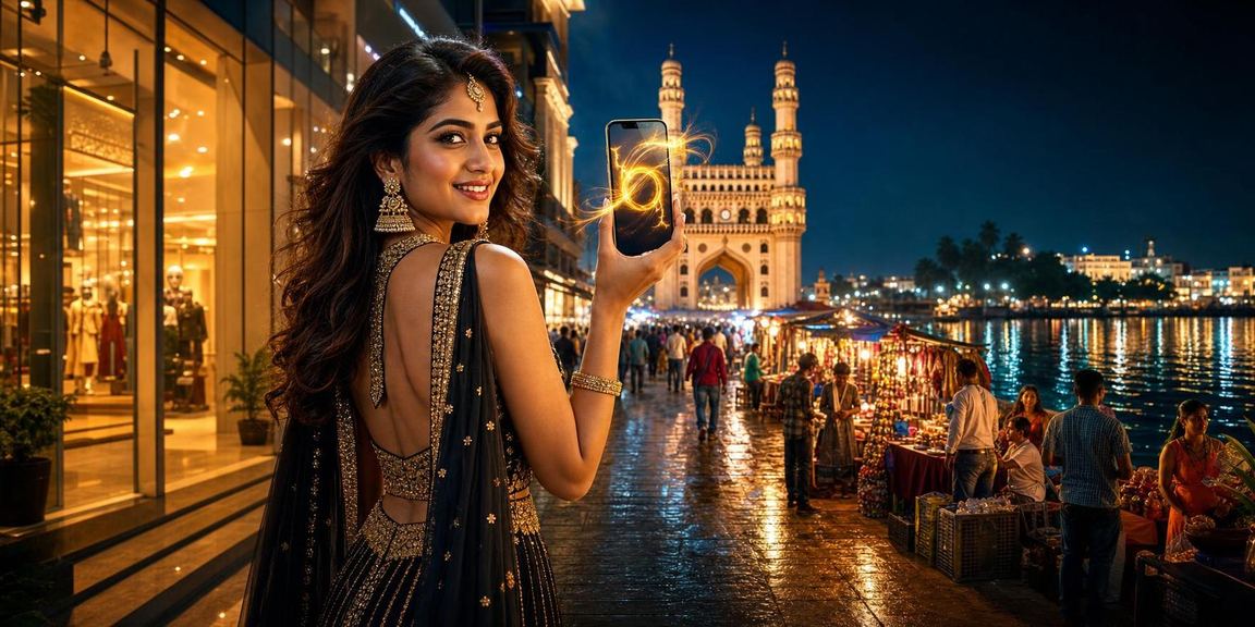Secure mobile deposit payment near Hyderabad Charminar