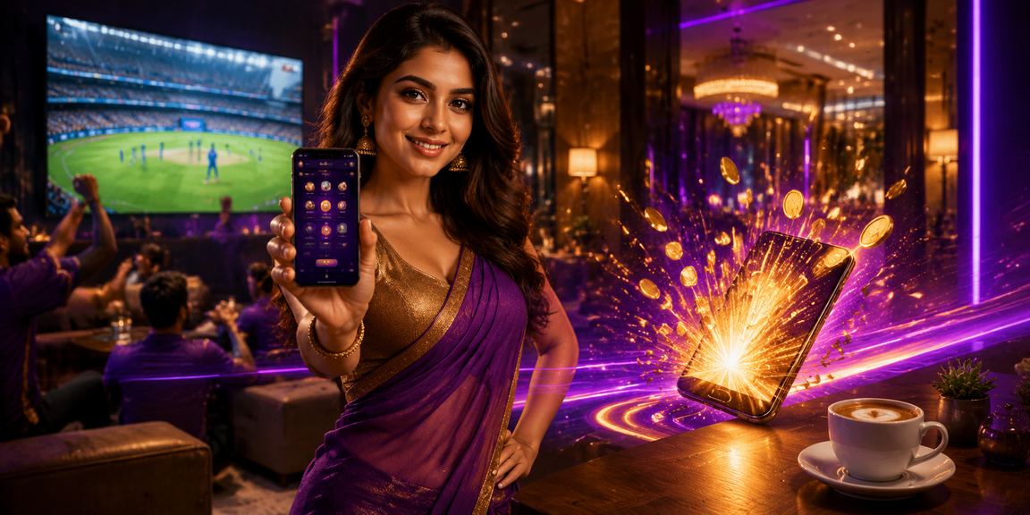 Young player registering on mobile for cricket betting